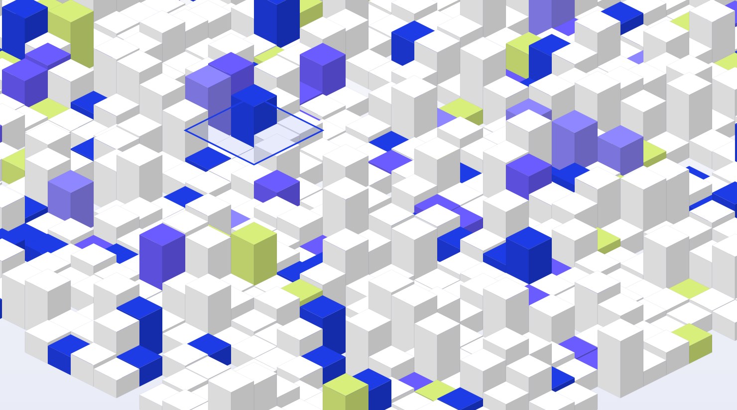 Abstract isometric render representing an AI strategy roadmap