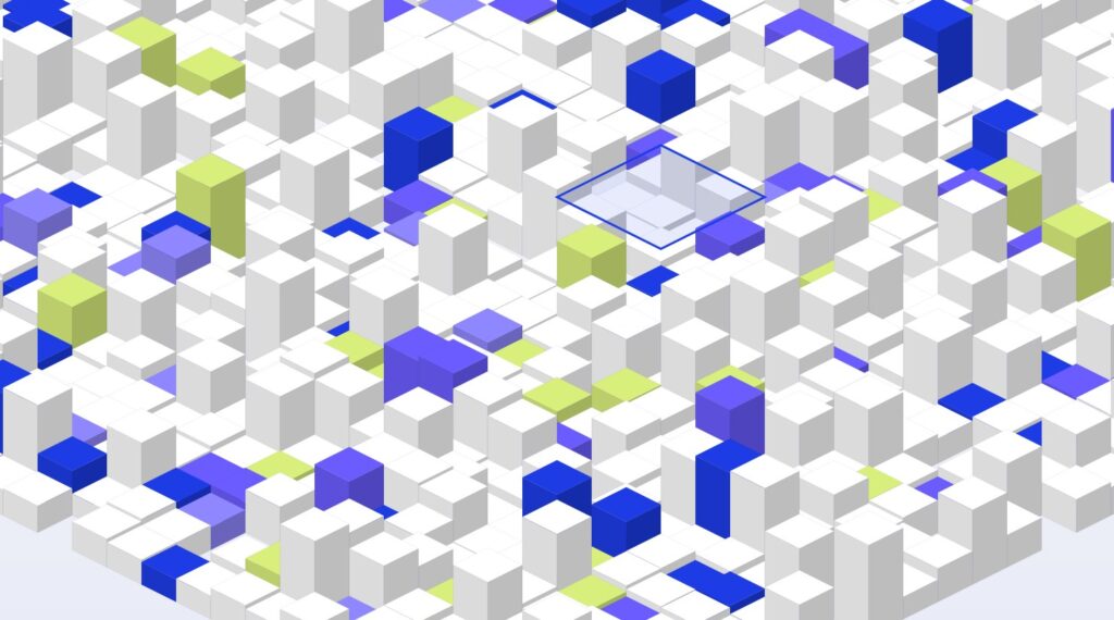 Abstract isometric render representing software quality checks