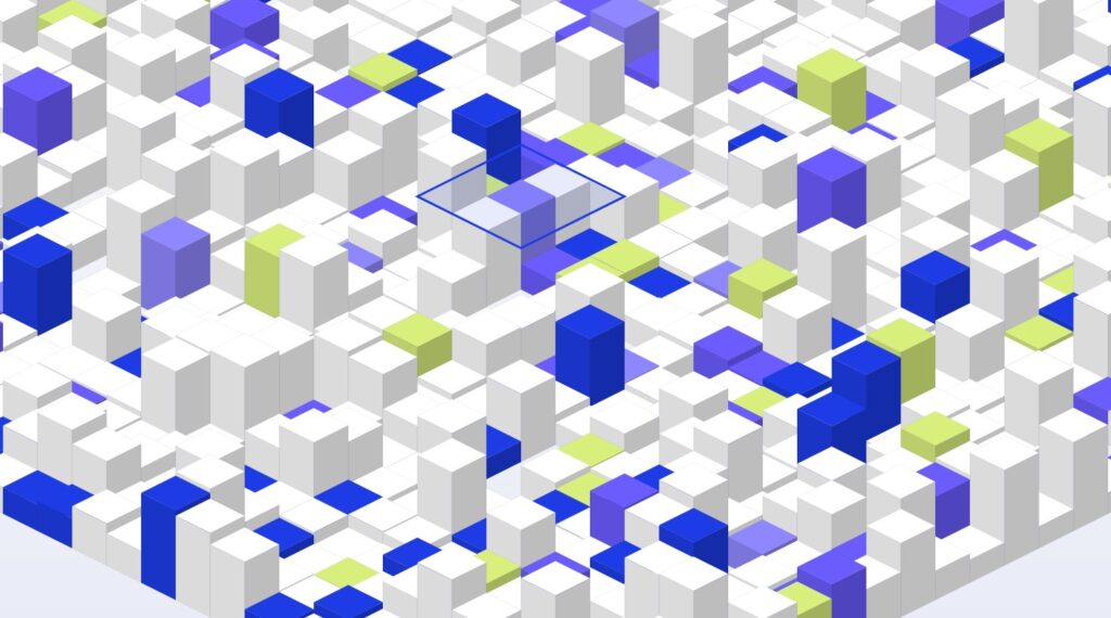 Abstract isometric render representing governance, risk and compliance controls